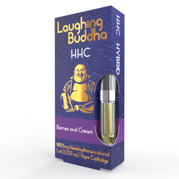 HHC Berries and Cream Vape Cartridge | Laughing Buddha